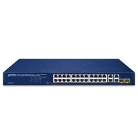 Conmutador Planet GSW-2824P 28x 1Gb 2x SFP 250 W PoE+