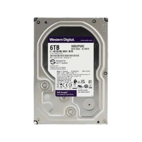 Disco duro Western Digital PURPLE 3.5'' HDD 6TB 5640RPM SATA 6Gb/s 128MB | WD62PURZ
