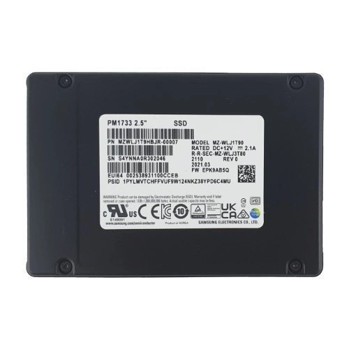 Dysk SSD Samsung PM1733 3.84TB 2.5'' NVMe PCIe 4.0 x4/dual port x2  | MZWLJ3T8HBLS  MZWLJ3T8HBLS-00007