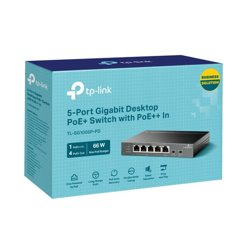 Conmutador TP-LINK TL-SG1005P 5x 1Gb 65 W PoE+
