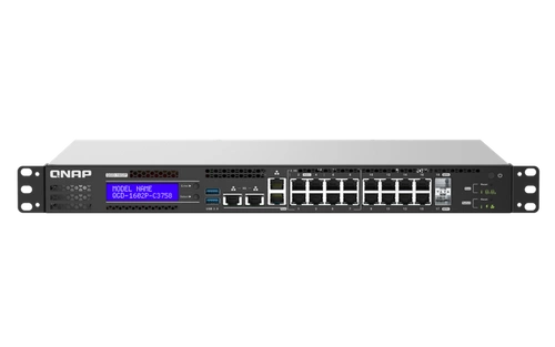 Conmutador QNAP QGD-1602P-C3558-8G 8x 1Gb | 8x 2.5Gb 2x SFP+ 370 W PoE+/PoE++