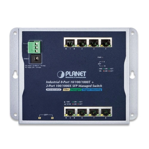Conmutador Planet WGS-4215-8T2S 8x 1Gb 2x SFP
