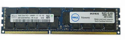 Memoria RAM 1x 16GB DELL PowerEdge & Precision Workstation DDR3 1600MHz ECC REGISTERED DIMM | DELL P/N: SNPJDF1MC/16G | A6996807