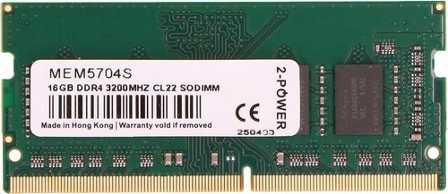 Memoria RAM 1x 16 GB 2 POTENCIAS SO-DIMM DDR4 3200 MHz PC4-25600 | MEM5704S