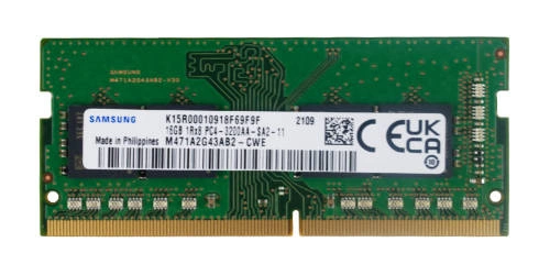 Memoria RAM 1x 16 GB Samsung SO-DIMM DDR4 3200 MHz PC4-25600 | M471A2G43AB2-CWE