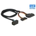 Delock Cable SFF-8643 > U.2 SFF-8639 + SATA power connector 0.75m | 84822