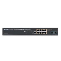 Conmutador Planet MGS-5220-8P2X 8x 1Gb 2x SFP+ 200 W PoE+