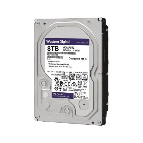 Disco duro Western Digital PURPLE 3.5'' HDD 8TB 5640RPM SATA 6Gb/s 128MB | WD84PURZ