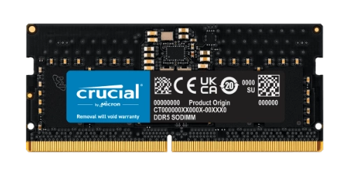 Memoria RAM 8GB Crucial SO-DIMM DDR5 4800MHz PC5-38400 | CT8G48C40S5
