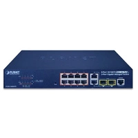 Conmutador Planet FGSD-1008HPS 8x 100Mb 2x RJ-45/SFP 120 W PoE+