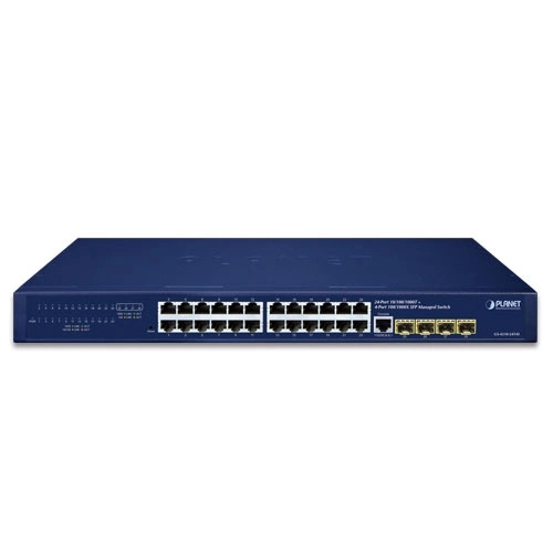 Conmutador Planet GS-4210-24T4S 20x 1Gb 4x RJ-45/SFP