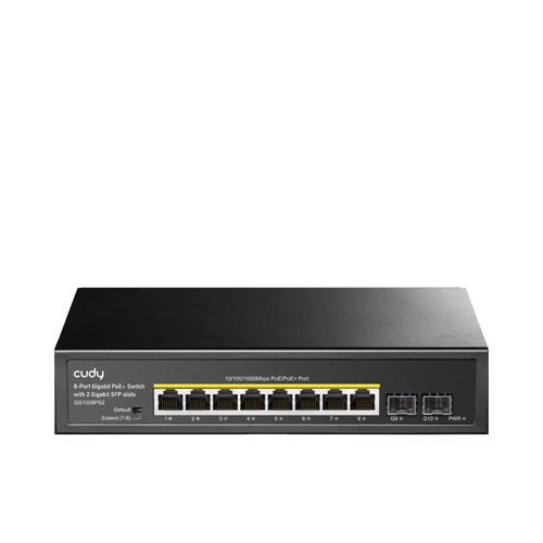 Conmutador Cudy GS1008PS2 8x 1Gb 2x SFP 120 W PoE+
