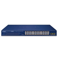 Conmutador Planet GSW-2620HP 24x 1Gb 2x SFP 240 W PoE+