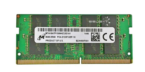 Memoria RAM 1x 8GB Micron SO-DIMM DDR4 2133MHz PC4-17000 | MTA16ATF1G64HZ-2G1B1