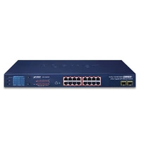 Conmutador Planet GSW-1820VHP 16x 1Gb 2x SFP 300 W PoE+