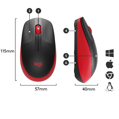Inalámbrico ratón Logitech M190 910-005908