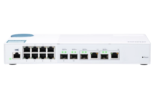Conmutador QNAP QSW-M408-2C 8x 1Gb 2x SFP+ 2x RJ-45/SFP+