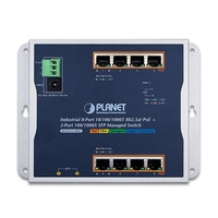Conmutador Planet WGS-4215-8P2S 8x 1Gb 2x SFP 200 W PoE+