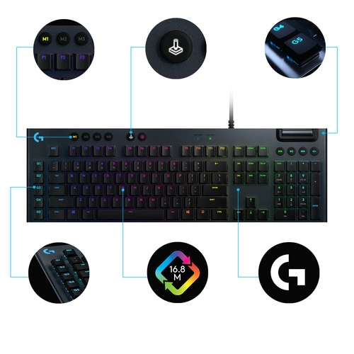Teclado Cableado Logitech G G815 QWERTY