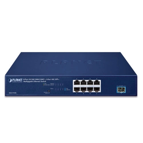 Conmutador Planet MGS-910X 8x 2.5Gb 1x SFP+