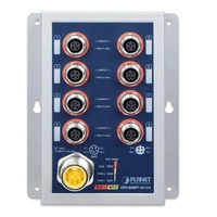 Conmutador Planet ISW-808PT-M12A 180 W PoE+