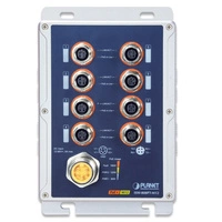 Conmutador Planet ISW-808PT-M12 120 W PoE+