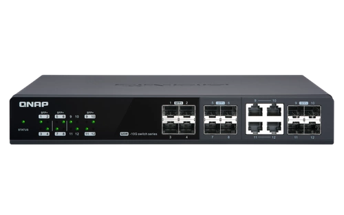 Conmutador QNAP QSW-M1204-4C 1x 1Gb 8x SFP+ 4x RJ-45/SFP+