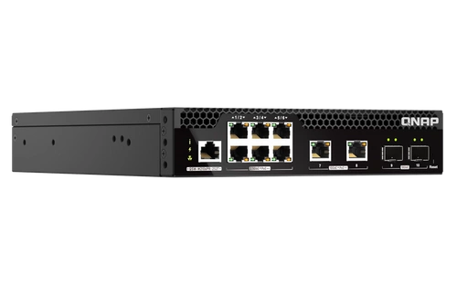 Conmutador QNAP QSW-M2106PR-2S2T 6x 2.5Gb | 2x 10Gb 2x SFP+ 310 W PoE+/PoE++
