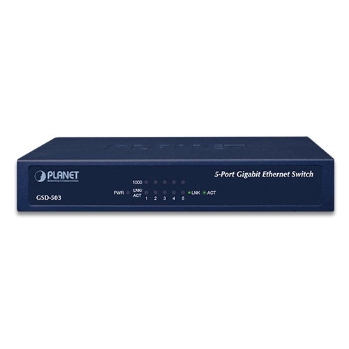 Conmutador Planet GSD-503 5x 1Gb