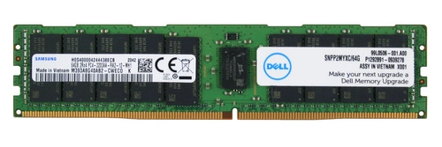 Memoria RAM 1x 64GB Samsung ECC REGISTERED DDR4 2Rx4 3200MHz PC4-25600 RDIMM | M393A8G40AB2-CWE