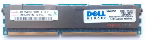 Memoria RAM 1x 4GB DELL PowerEdge & Precision Workstation DDR3 1333MHz ECC REGISTERED DIMM | SNPNN876C/4G