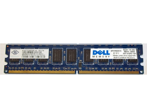 Memoria RAM 2x 2GB DELL PowerEdge & Precision Workstation DDR2 800MHz ECC UNBUFFERED DIMM | SNPWM553CK2/4G