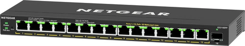 Conmutador Netgear GS316EPP-100PES 15x 1Gb 1x SFP 231 W PoE+