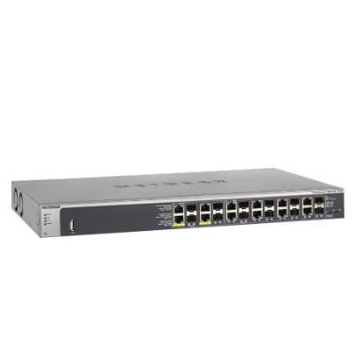 Switch Netgear GSM7212F-100NES 12x 10/100/1000 12x SFP 150 W PoE+