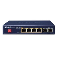 Conmutador Planet GSD-604HP 6x 1Gb 65 W PoE+