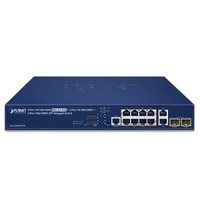 Conmutador Planet GS-5220-8P2T2S 10x 1Gb 2x SFP 240 W PoE+