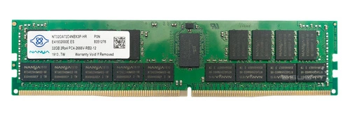 Memoria RAM 1x 32GB Nanya ECC REGISTERED DDR4 2Rx4 2666MHz PC4-21300 RDIMM | NT32GA72D4NBX3P-HR