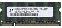 Memoria RAM 1x 2GB Micron SO-DIMM DDR2 800MHz PC2-6400 | MT16HTF25664HY-800