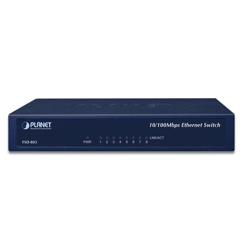 Conmutador Planet FSD-803 8x 100Mb