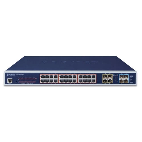 Conmutador Planet GS-5220-24PL4XR 16x 1Gb 4x RJ-45/SFP+ 600 W PoE+