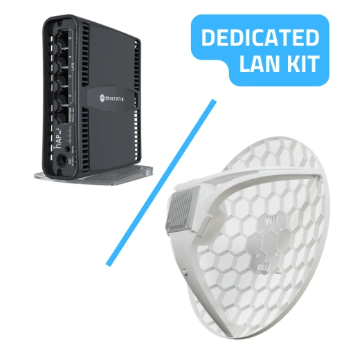Kit Mikrotik dedicado para construir una LAN en una ubicación remota
