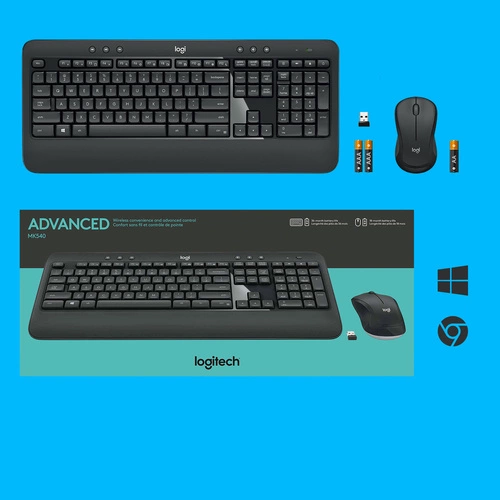 Teclado Inalámbrico Logitech Advanced MK540 QWERTY