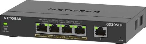Conmutador Netgear GS305EP-100PES 5x 1Gb 63 W PoE+