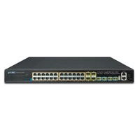 Conmutador Planet SGS-6341-24P4X 24x 1Gb 4x SFP | 4x SFP+ 370 W PoE+
