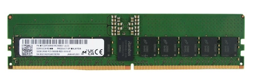 Memoria RAM 1x 32 GB Micron ECC REGISTERED DDR5 2Rx8 5600MHz PC5-44800 RDIMM | MTC20F2085S1RC56BG1