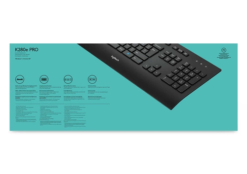 Teclado Cableado Logitech K280E Pro f/ Business QWERTY