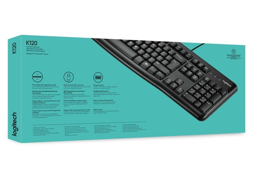Teclado Cableado Logitech Keyboard K120 for Business QWERTY