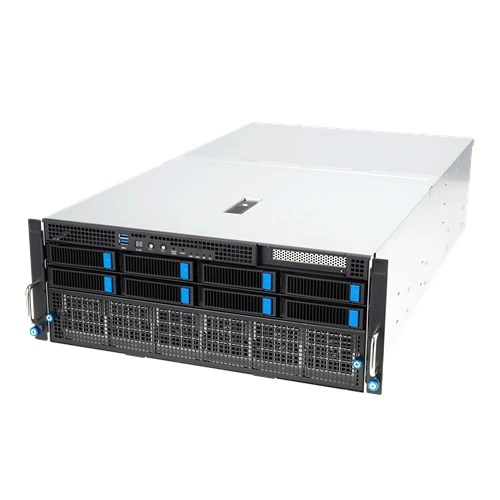 Platforma deservidor ASUS 4U ESC8000A-E12P-SKU4/10G/3kW(2+2)/5PCIe/4NVMe 90SF02H4-M00220 AMD x 2 DDR5 x 24 9 x 2.5" SATA/NVME PSU 2+2