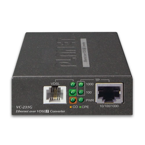 Convertidor de medios Planet VC-231G 1x VDSL2/RJ11 1x RJ-45
