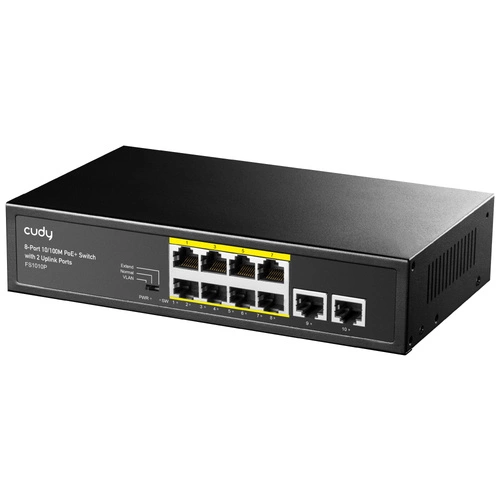 Conmutador Cudy FS1010P 10x 100Mb 120 W PoE+